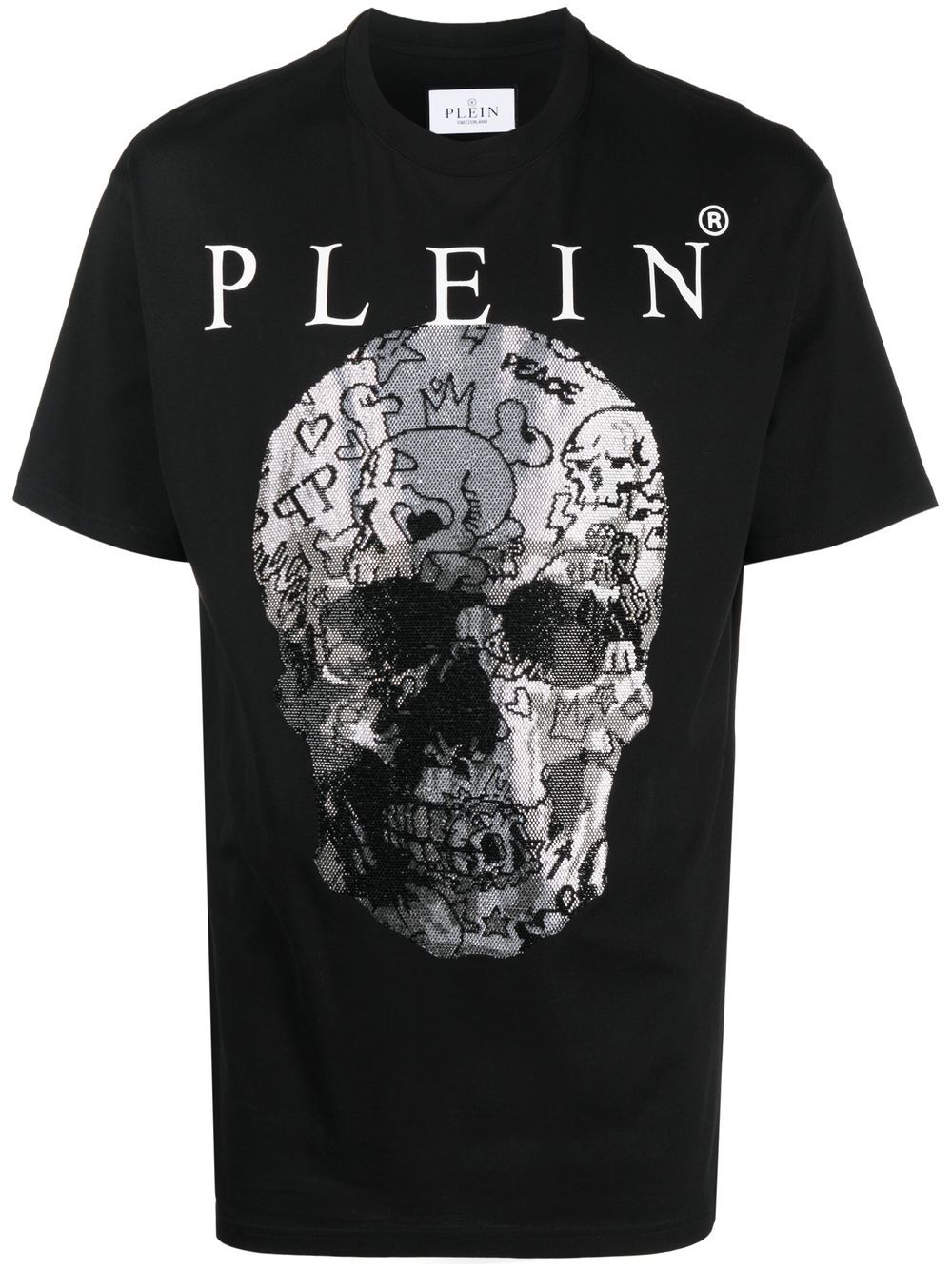Philipp Plein Skull 印花短袖T恤 - 黑色