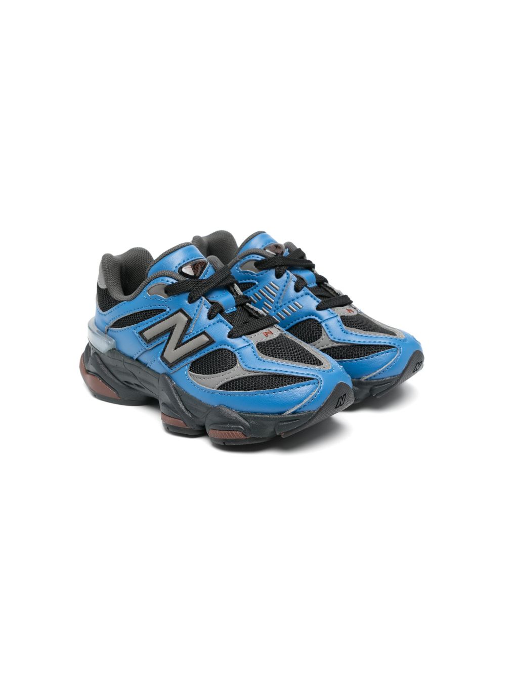 New Balance Kids 9060 拼接运动鞋 - 蓝色