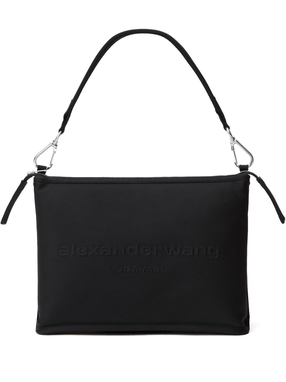 Alexander Wang Punch Tech logo刺绣单肩包 - 黑色