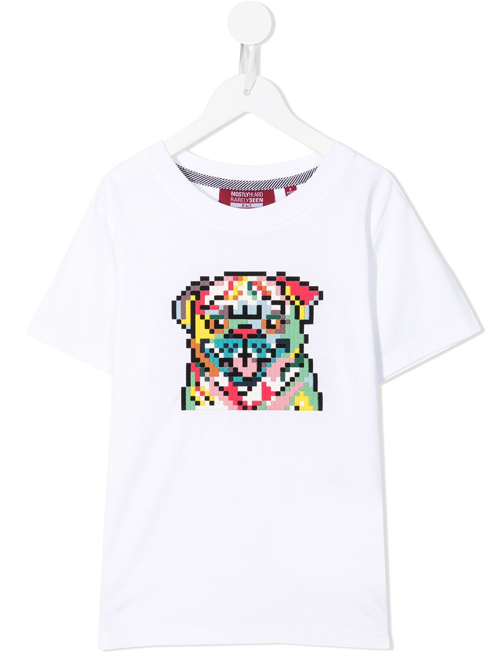 Mostly Heard Rarely Seen 8-Bit Rainbow Pug 迷你T恤 - 白色