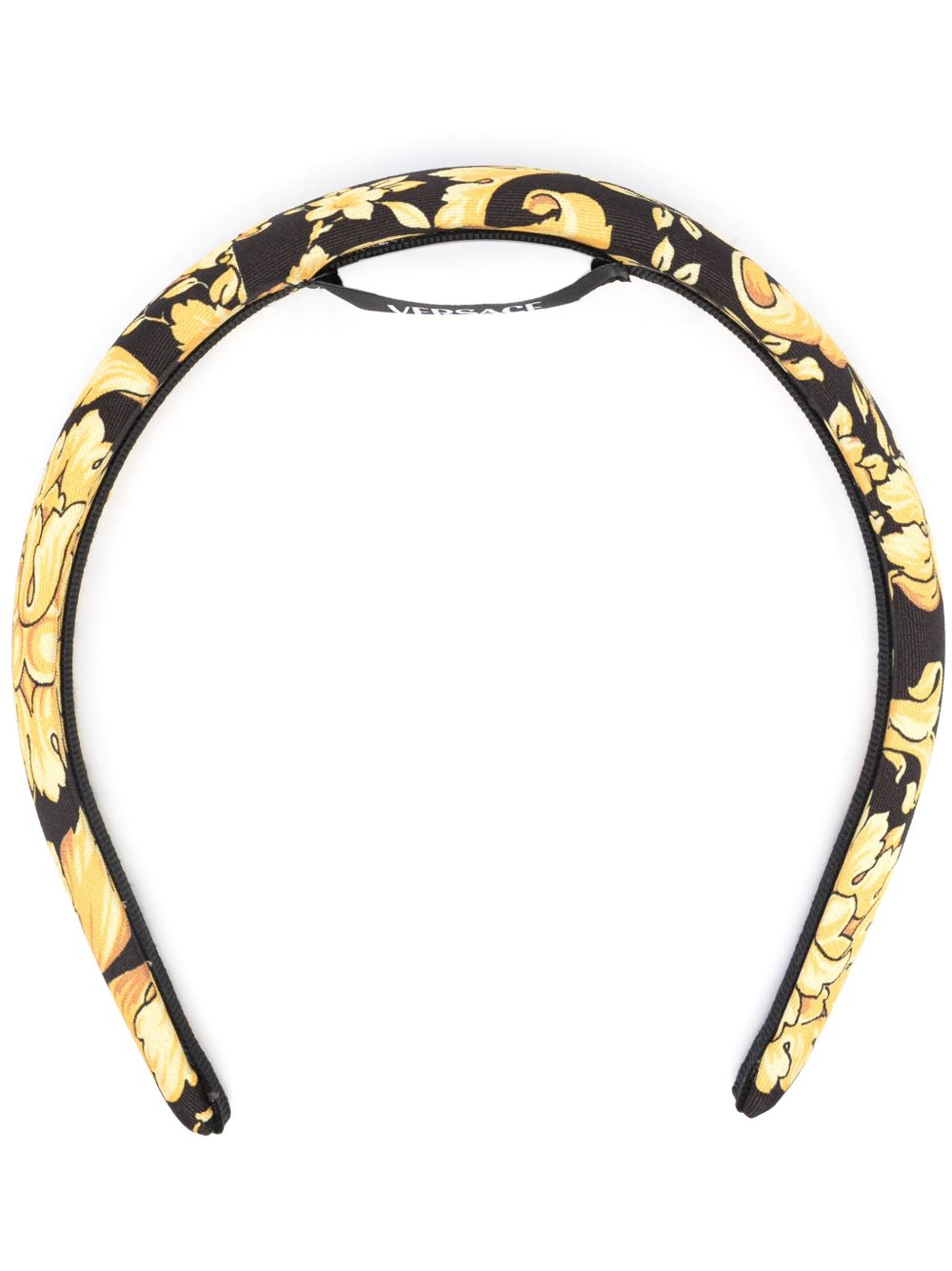 Versace Barocco 印花发带 - 黑色