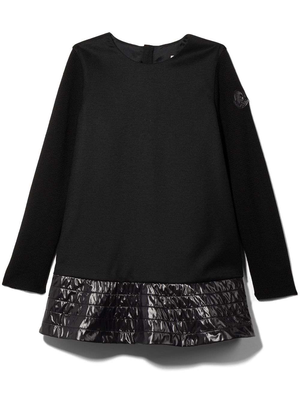 Moncler Enfant 盟可睐 Enfant 长款直筒连衣裙 - 黑色