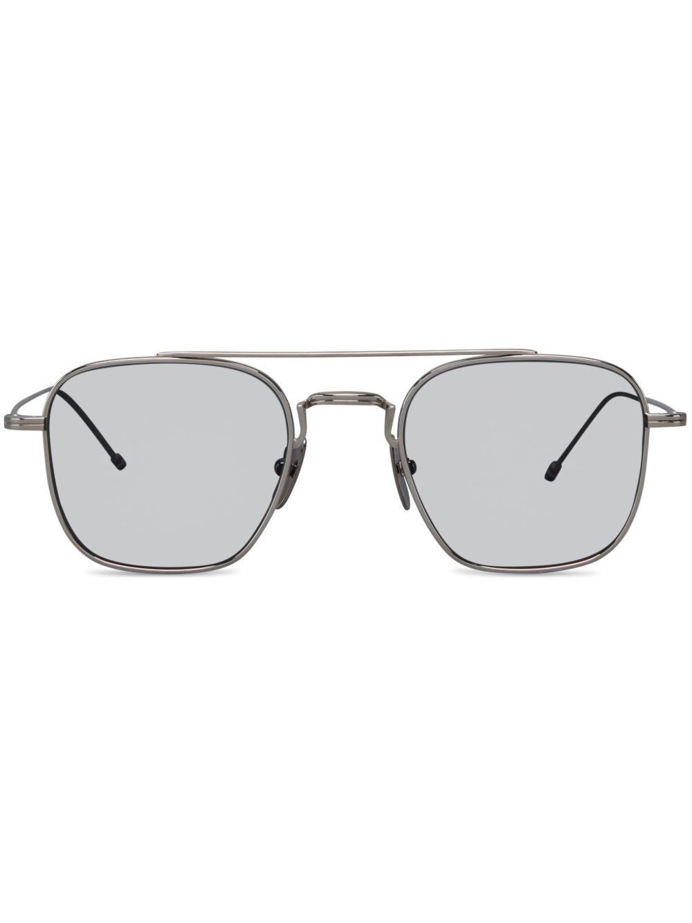 Thom Browne Eyewear 有色镜片飞行员太阳眼镜 - 灰色
