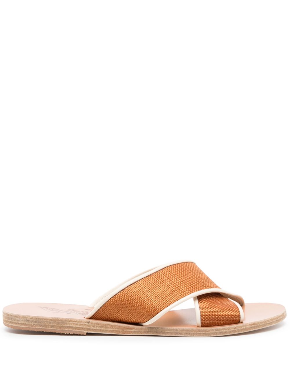 Ancient Greek Sandals Thais 拉菲草凉鞋 - 褐色