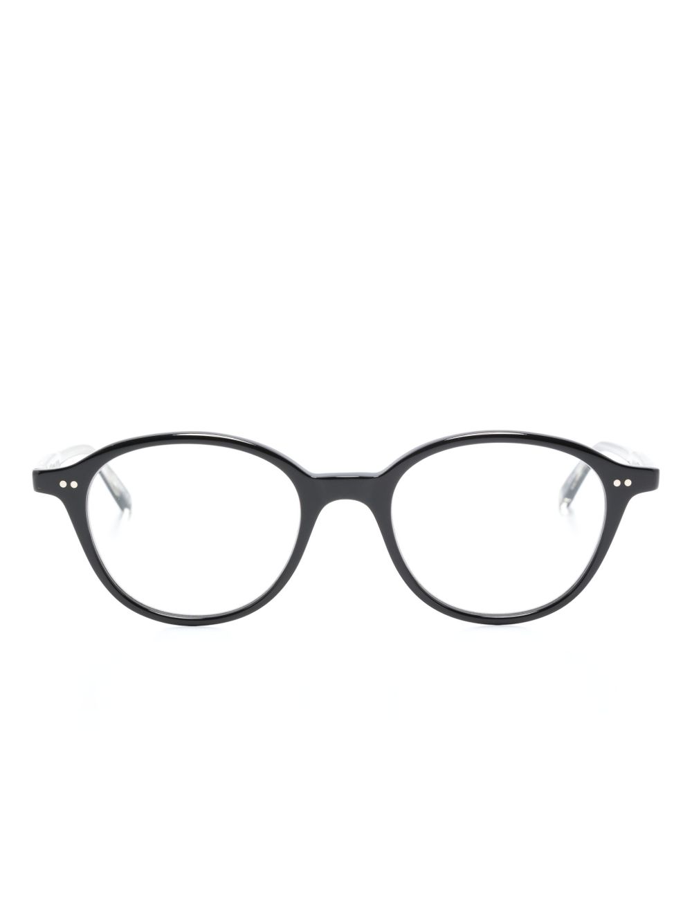 Garrett Leight Franklin 圆框眼镜 - 黑色