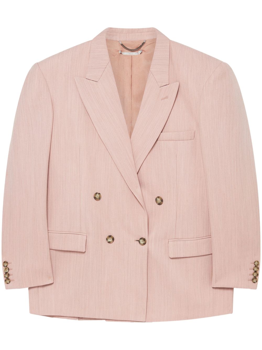 Stella McCartney 双排扣西装夹克 - 粉色