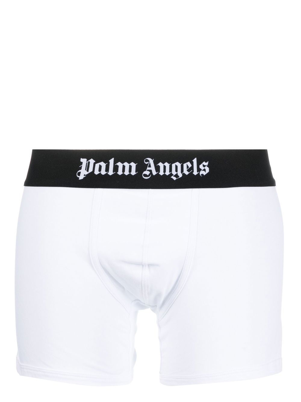 Palm Angels logo裤腰四角裤 - 白色