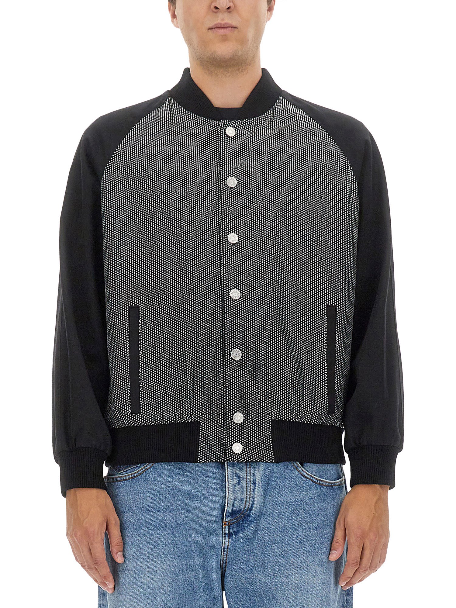 Balmain Rhinestone Bomber Jacket