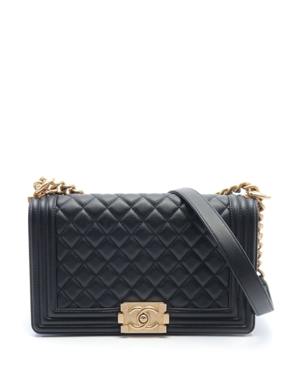 CHANEL Pre-Owned Boy Chanel 单肩包（2019年典藏款） - 黑色