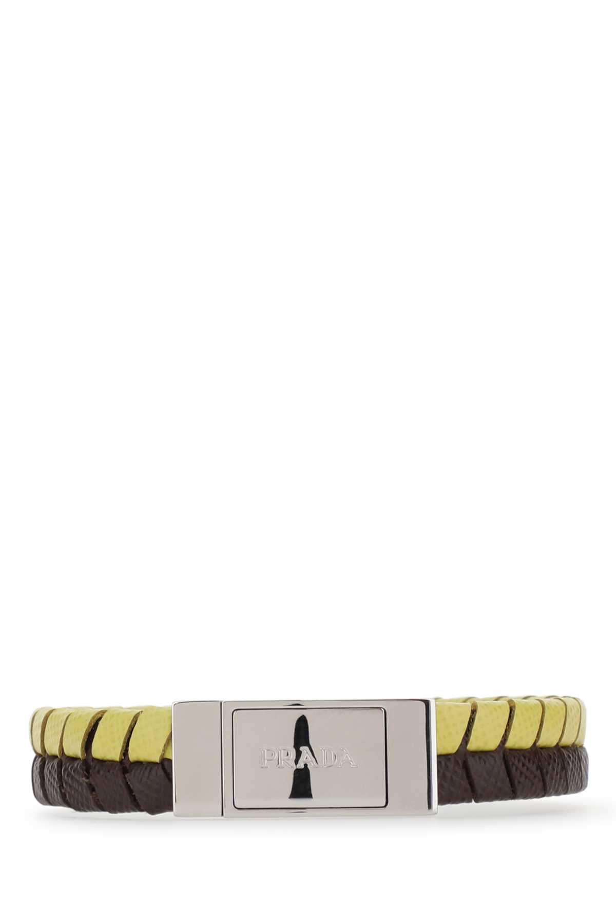Prada Two-tone Leather Bracelet