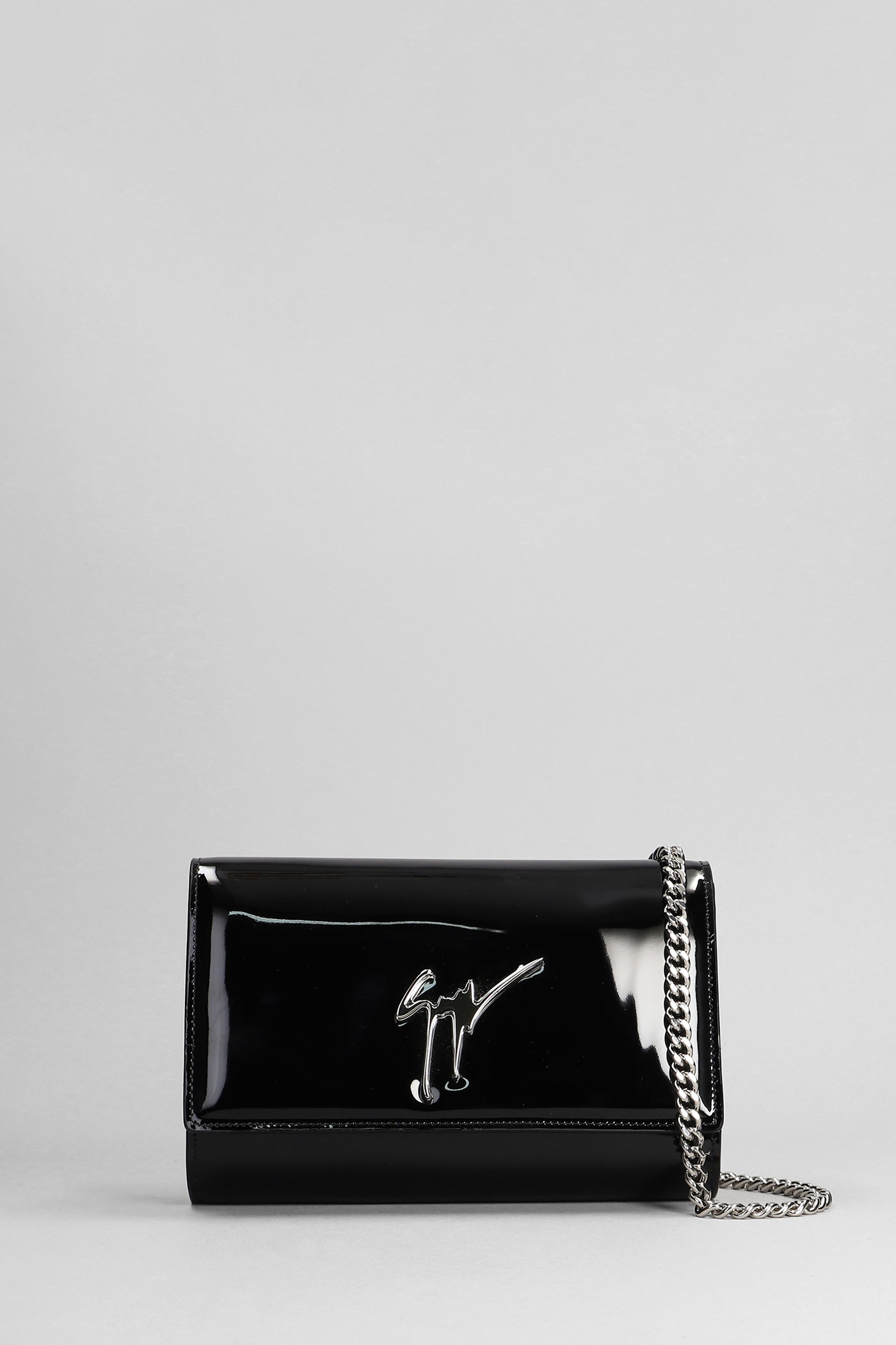 Giuseppe Zanotti Cleopatra 黑色漆皮单肩包