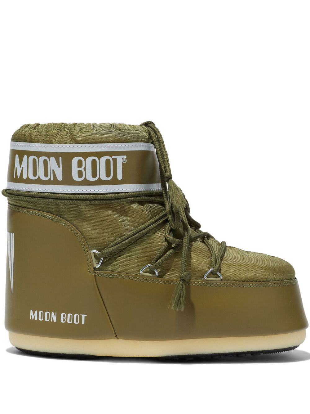 Moon Boot ICON尼龙低帮雪地靴 - 绿色