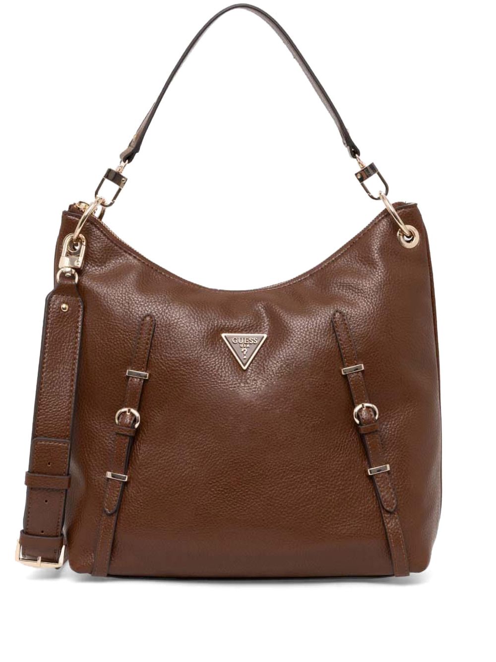 GUESS USA Levia Hobo 大号手提包 - 褐色