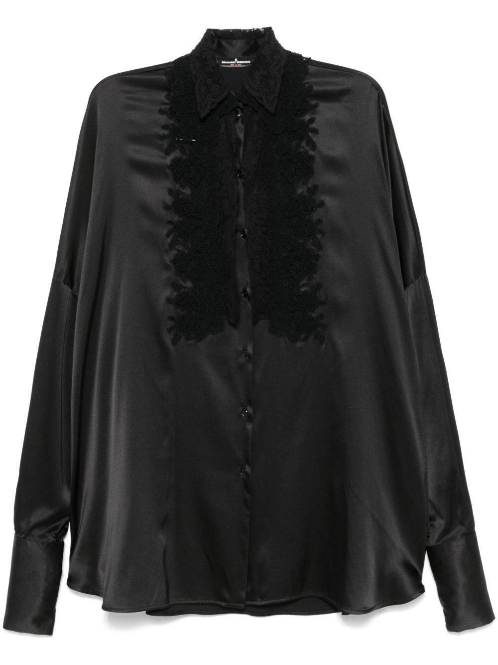 Ermanno Scervino 真丝衬衫 - 黑色