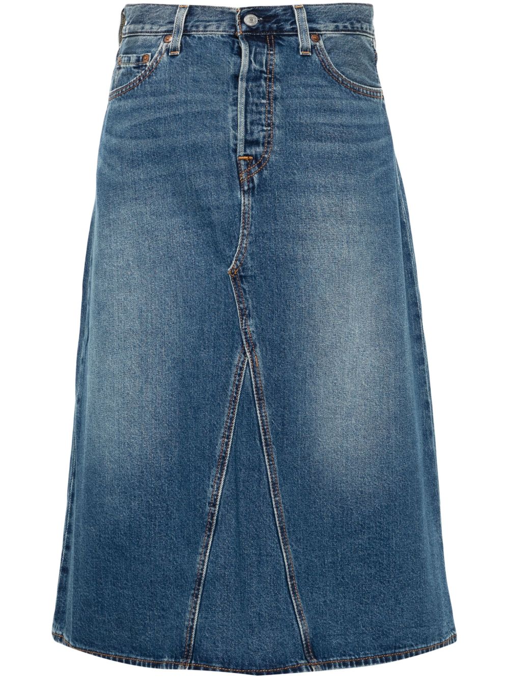 Levi's High-Rise A-Line Decon 半身裙 - 蓝色