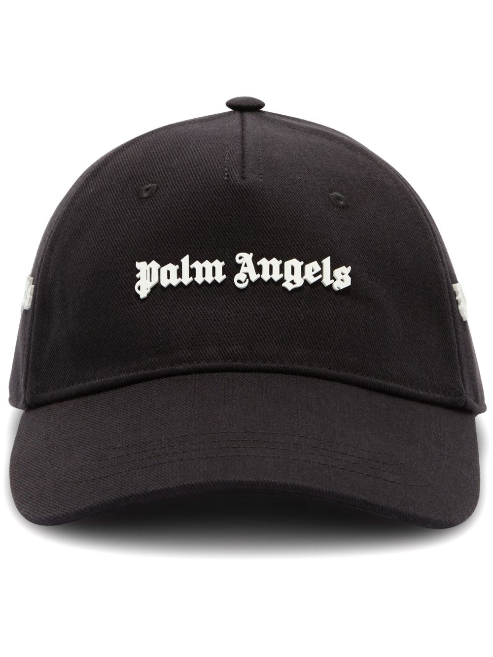 Palm Angels logo刺绣棒球帽 - 黑色