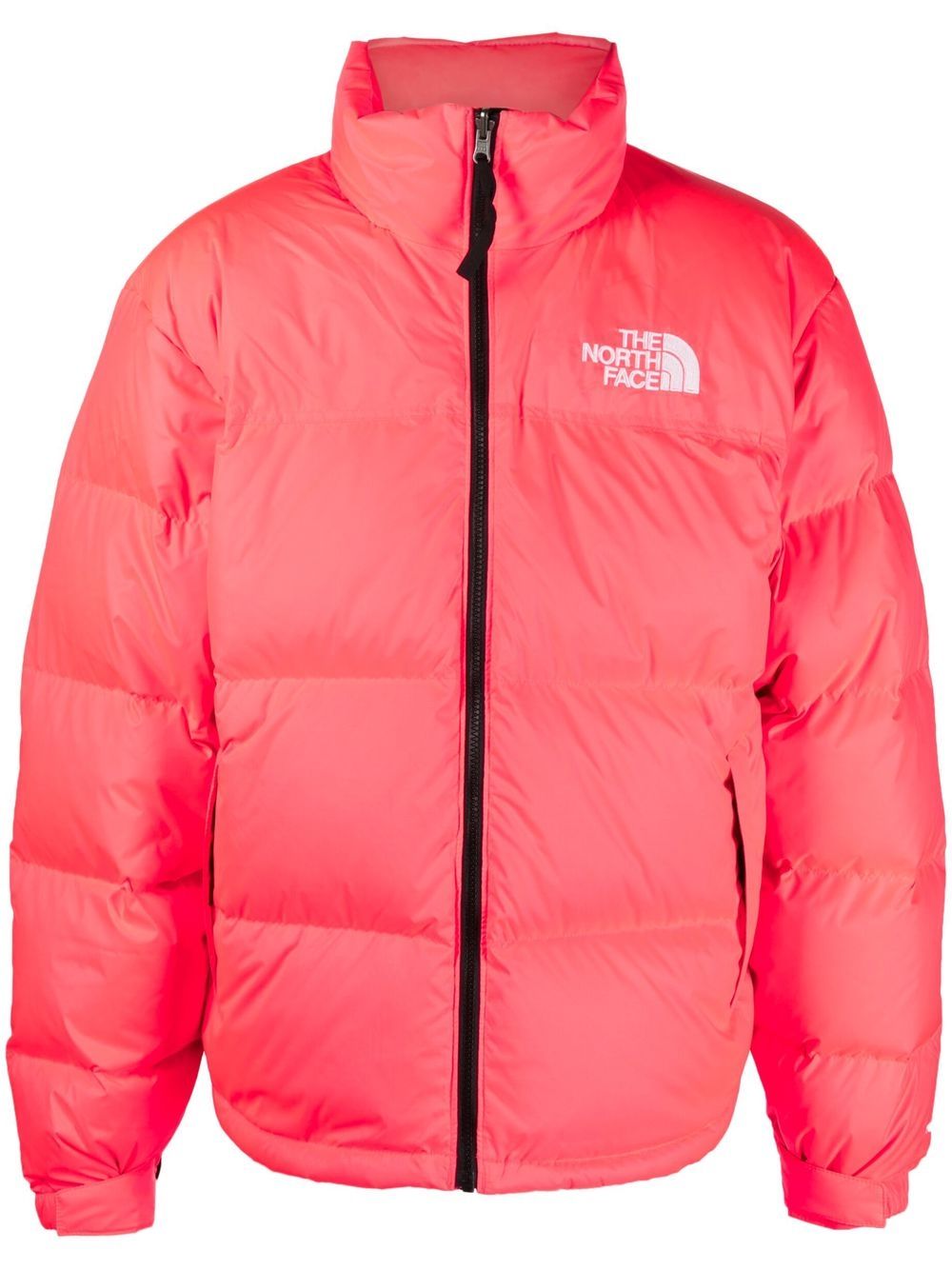 The North Face logo刺绣填充夹克 - 粉色