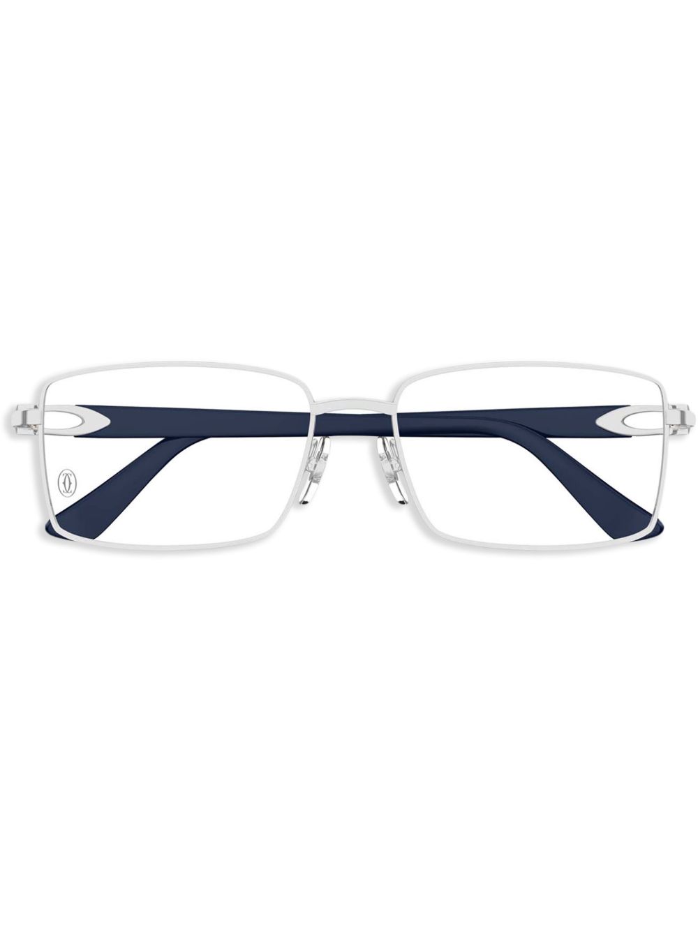 Cartier Eyewear 几何形框眼镜 - 银色