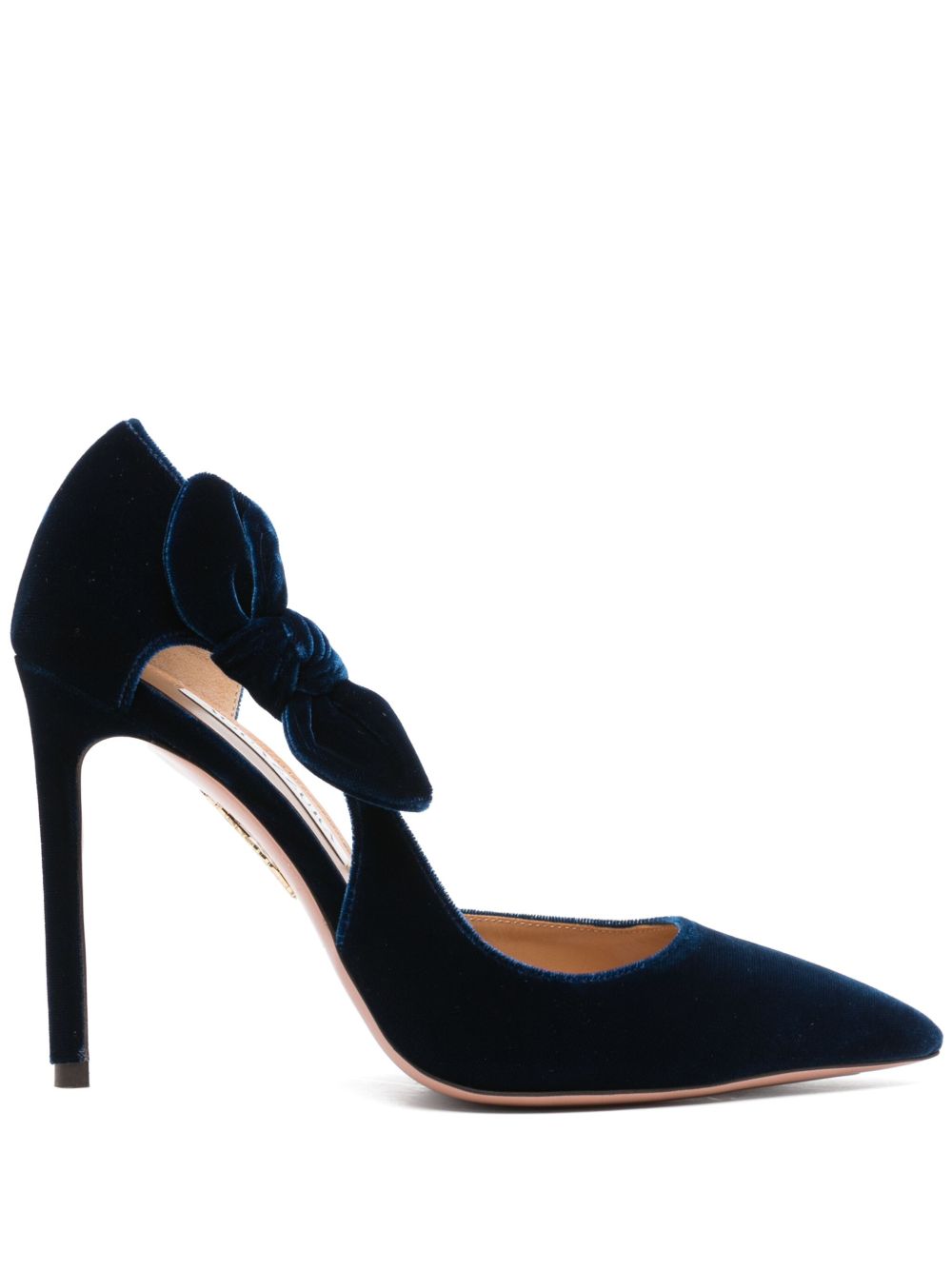 Aquazzura Very Bow Tie 高跟鞋（10.5厘米） - 蓝色