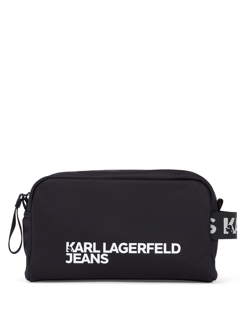 Karl Lagerfeld Jeans logo洗漱包 - 黑色