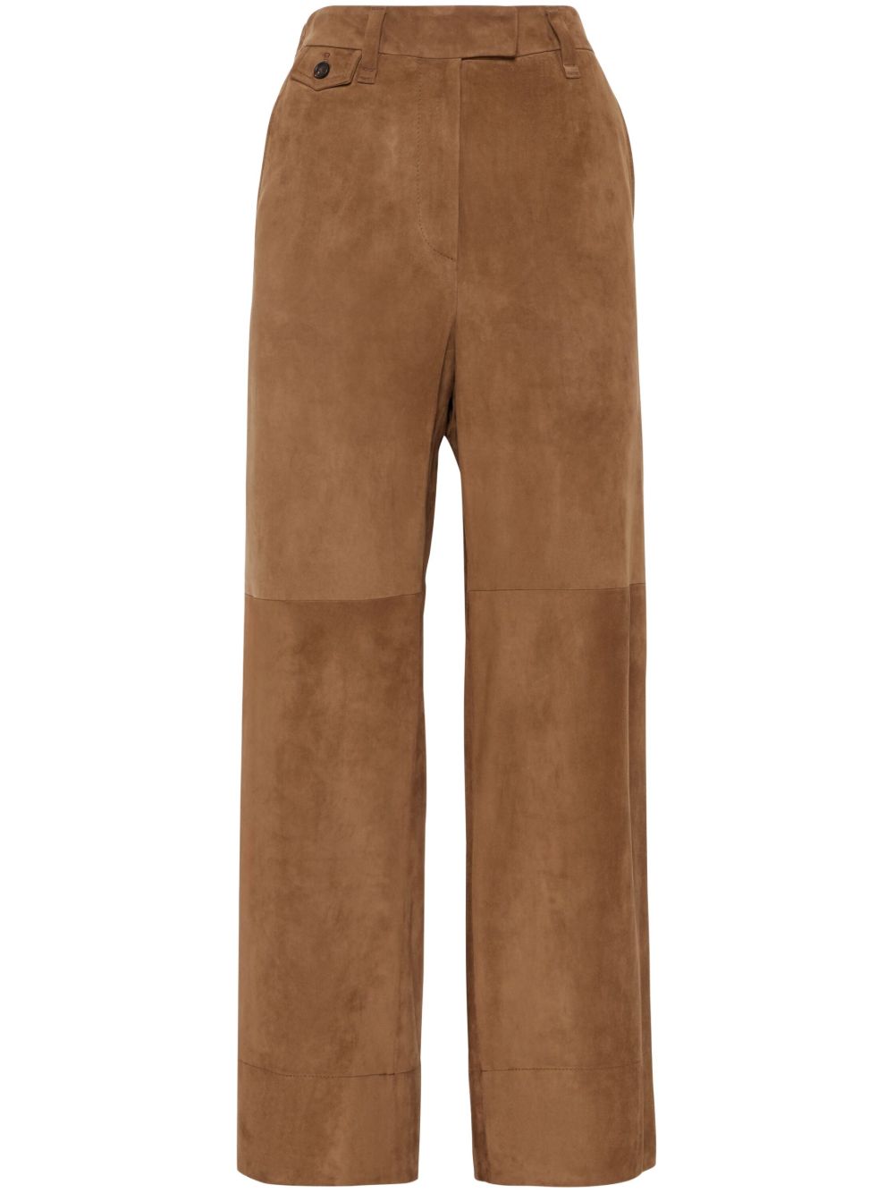 Brunello Cucinelli 露踝卡其裤 - 褐色
