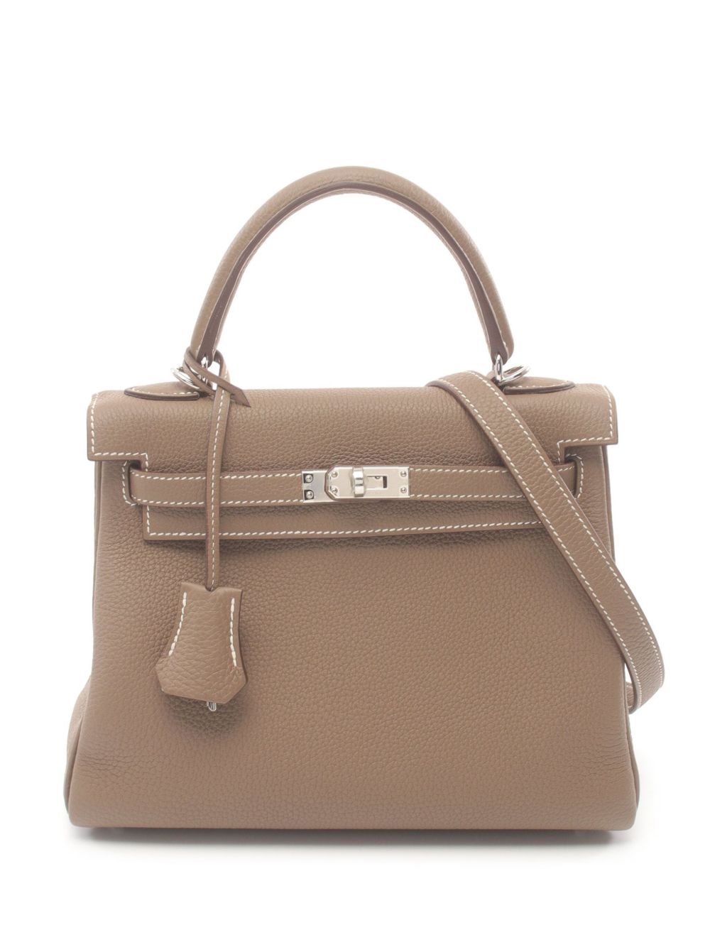 Hermès Pre-Owned Kelly Retourne 25 两用手提包（2022年典藏款） - 褐色