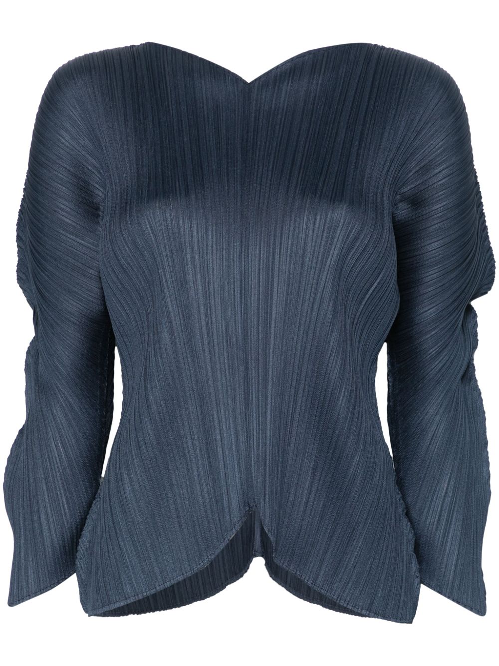 Pleats Please Issey Miyake Wormhole 上衣 - 蓝色