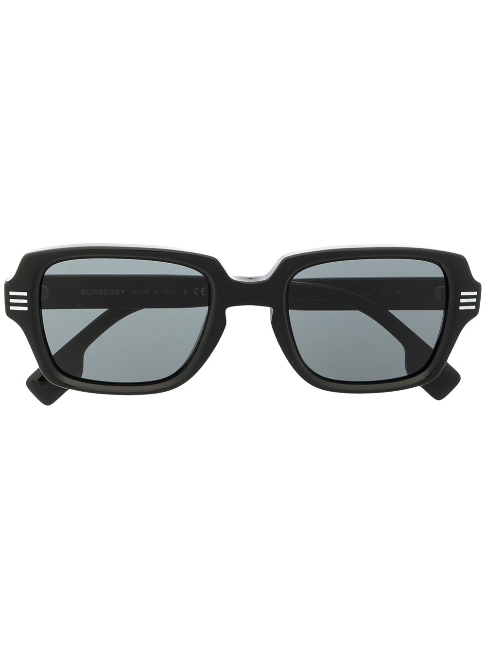 Burberry Eyewear 博柏利 Eldon 方框太阳眼镜 - 黑色