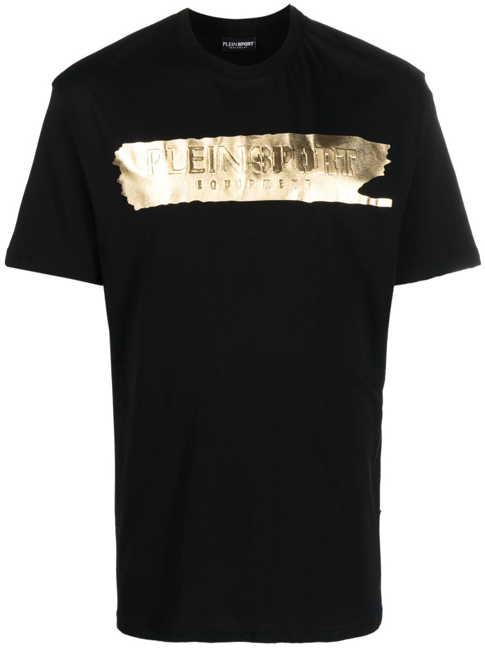 Plein Sport SS Silver Brush 棉T恤 - 黑色