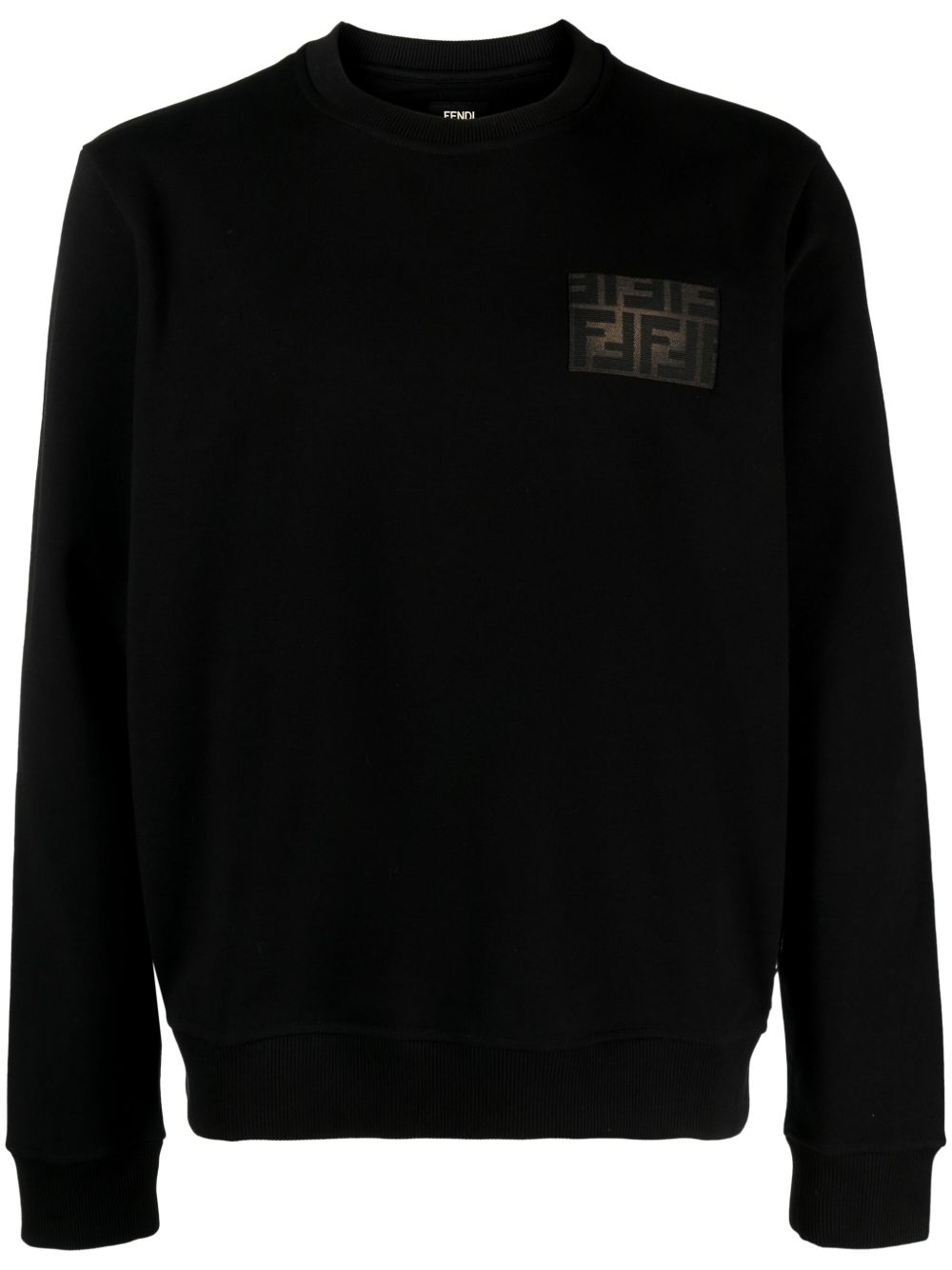 FENDI Shaded 标贴卫衣 - 黑色