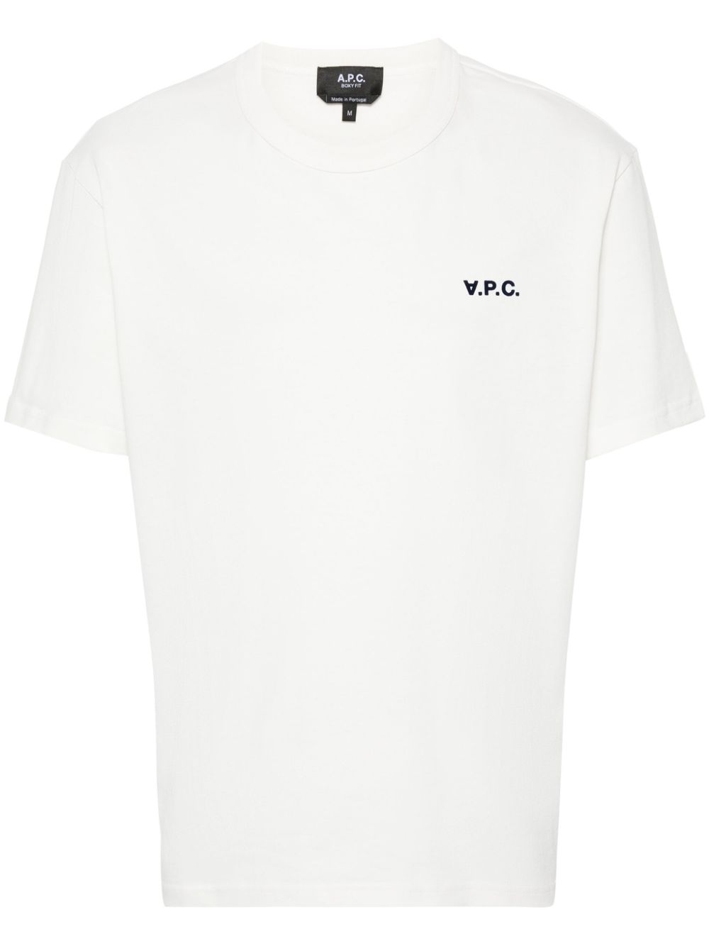 A.P.C. 植绒logo卫衣 - 白色