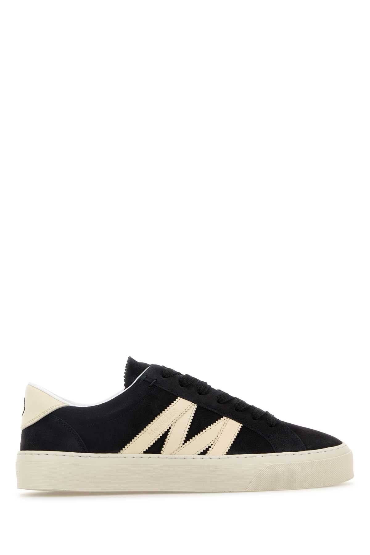 Moncler Blue Suede Monaco 2 Sneakers