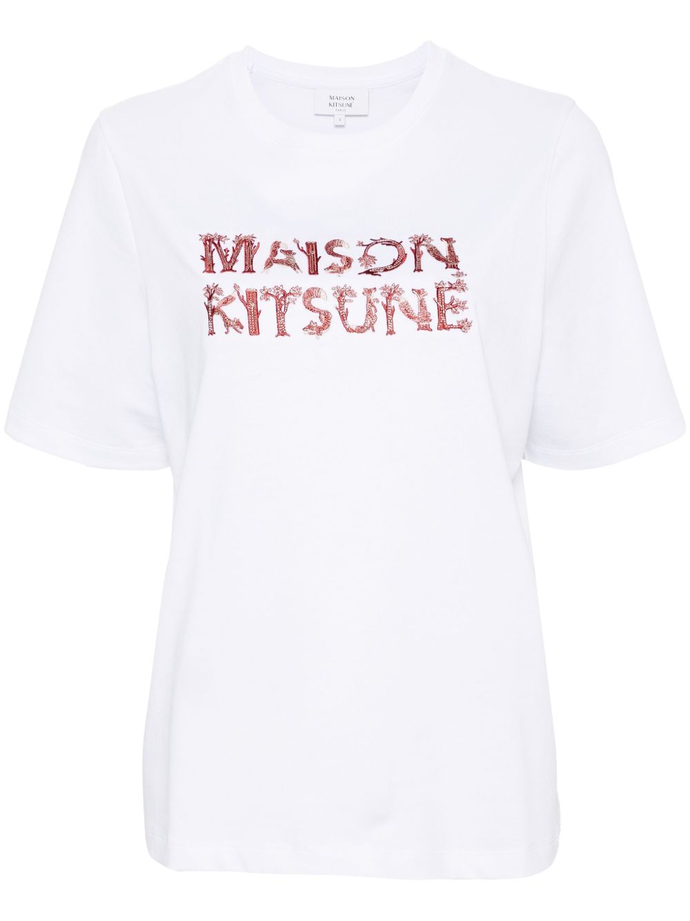 Maison Kitsuné Woodland Alphabet T恤 - 白色