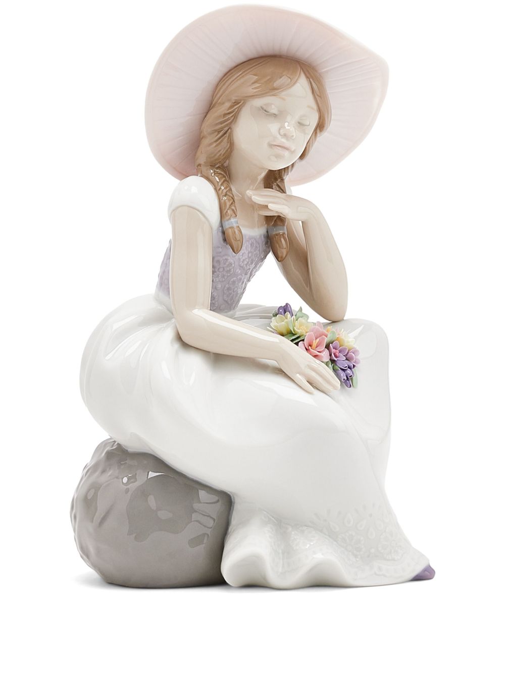 Lladró Spring has come Girl 雕塑品 - 白色