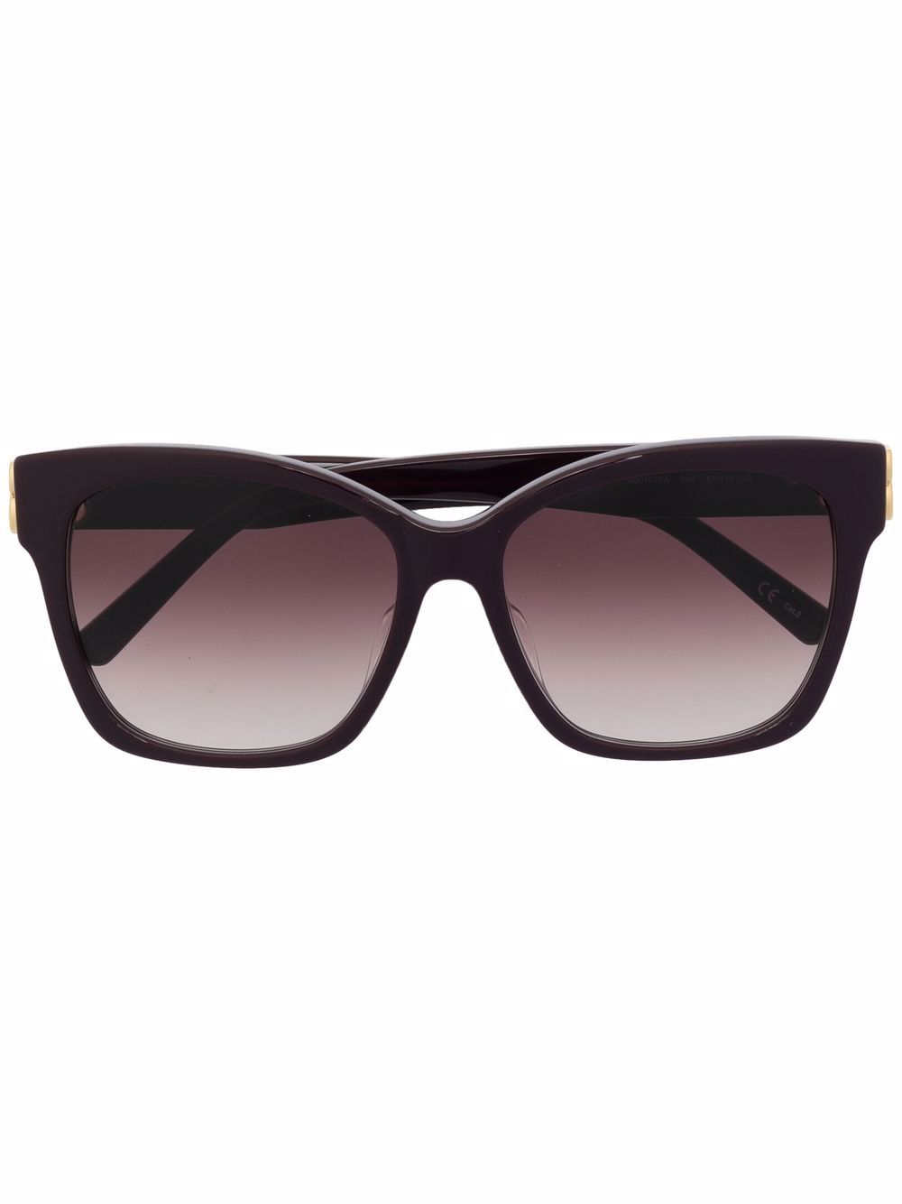 Balenciaga Eyewear 方框太阳眼镜 - 紫色