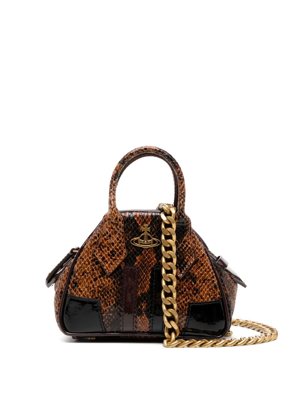 Vivienne Westwood Yasmine 搭链迷你包 - 褐色
