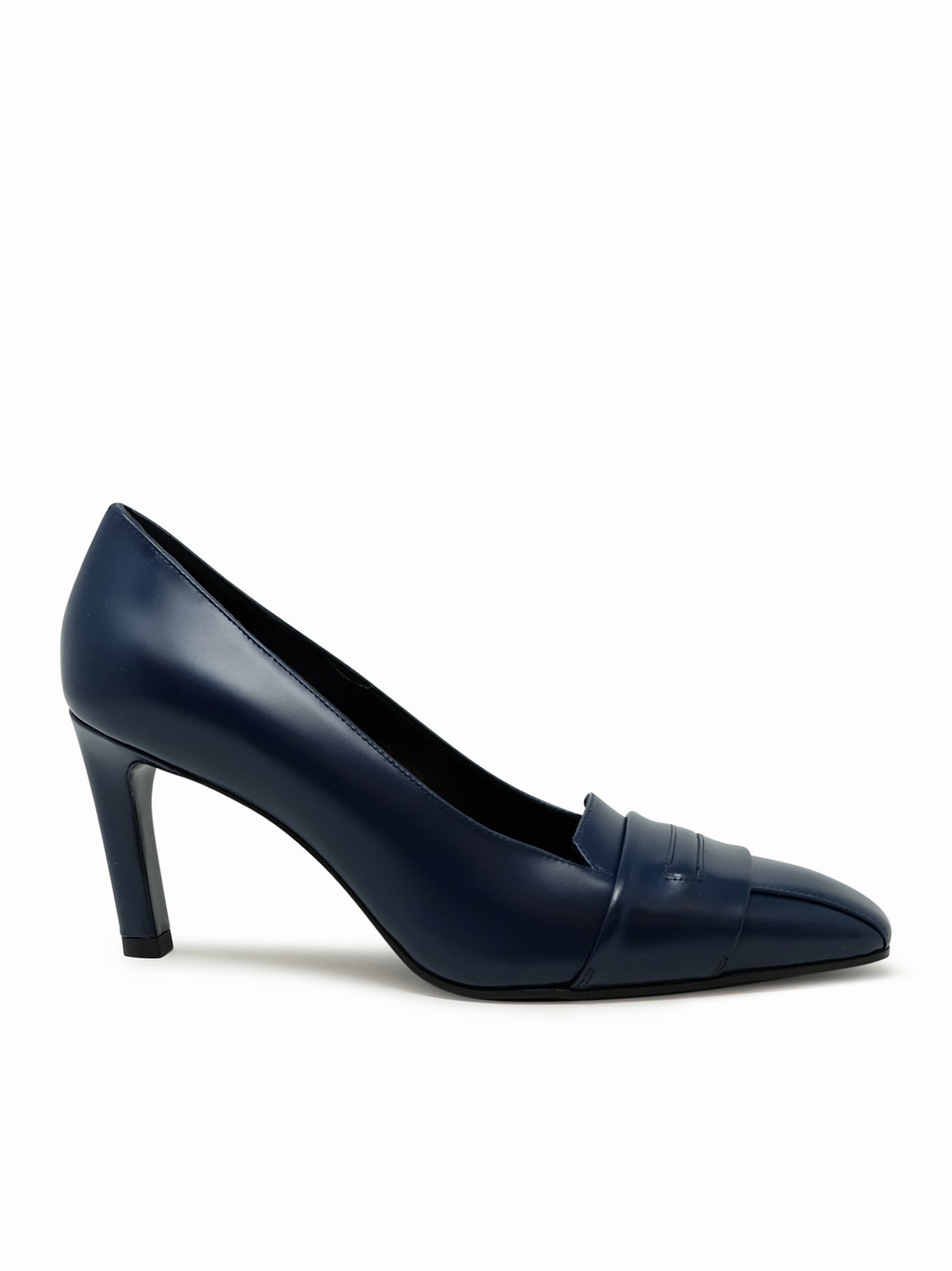 Lella Baldi Lt2473sb Laredo Navy Leather Pumps