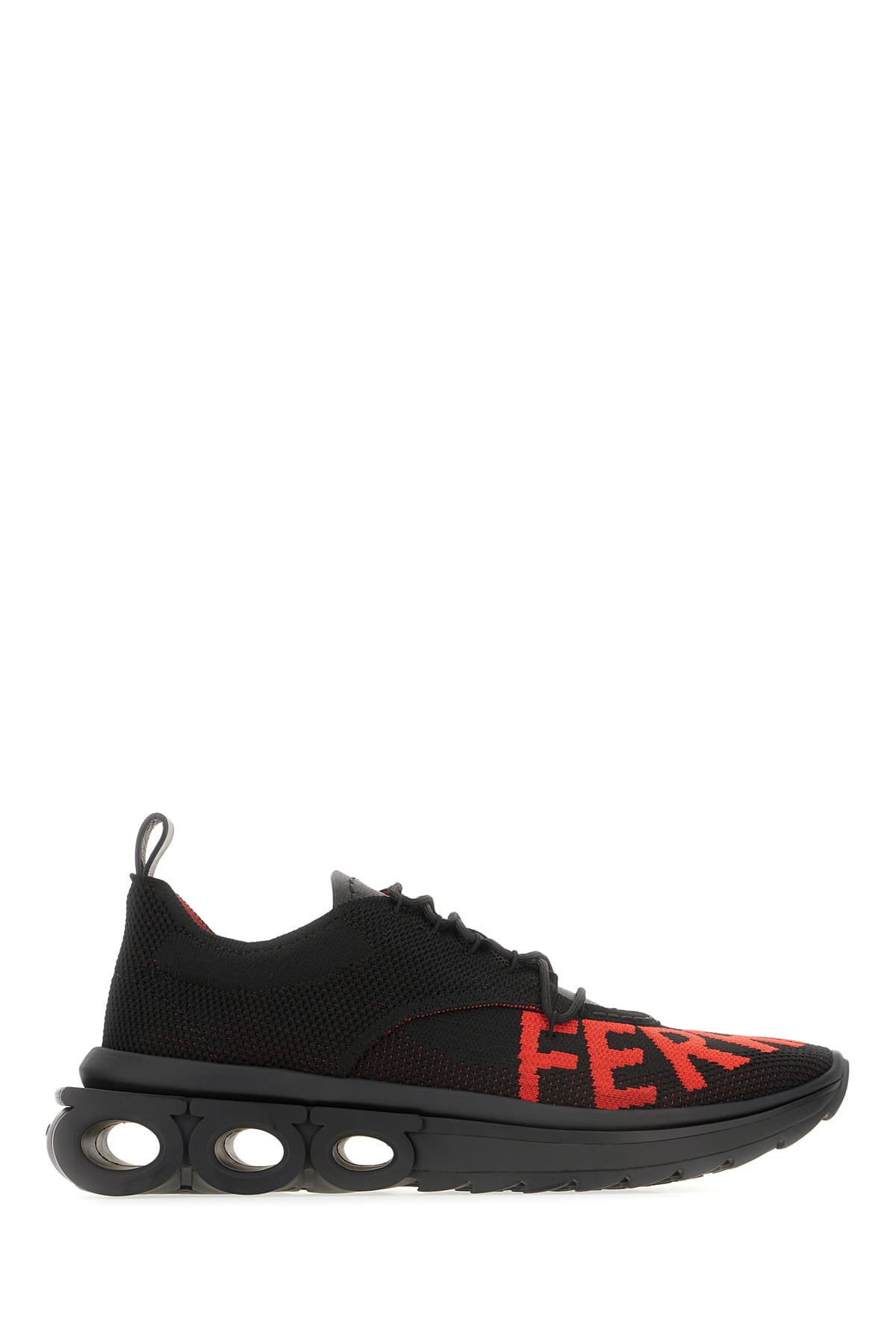 Ferragamo Black Fabric Nima Sneakers