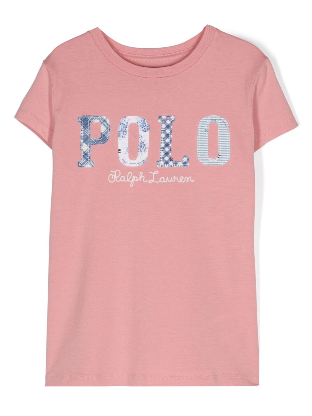 POLO RALPH LAUREN KIDS 混合logo棉T恤 - 粉色