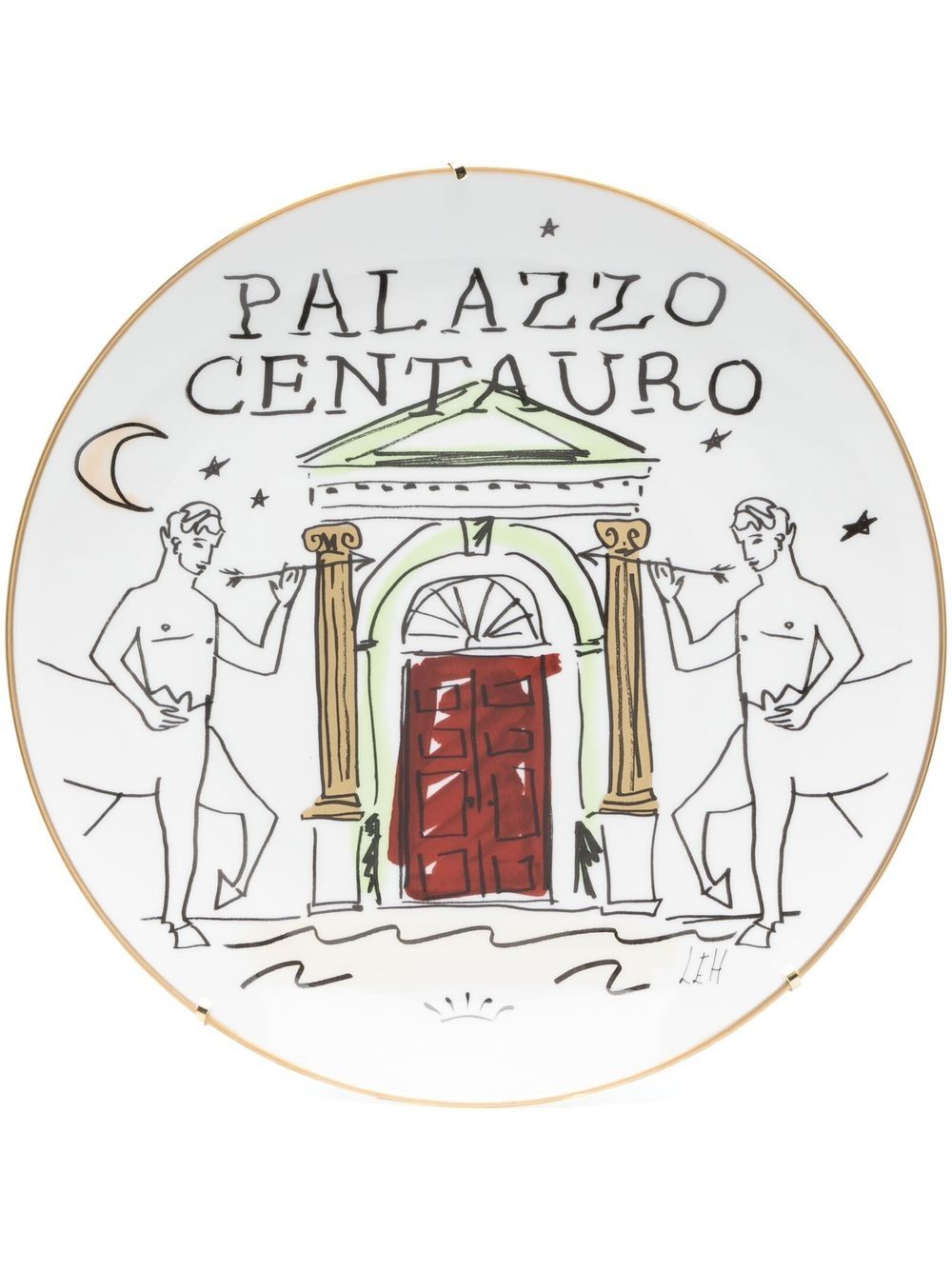 GINORI 1735 Palazzo Centauro 陶瓷餐盘 - 白色