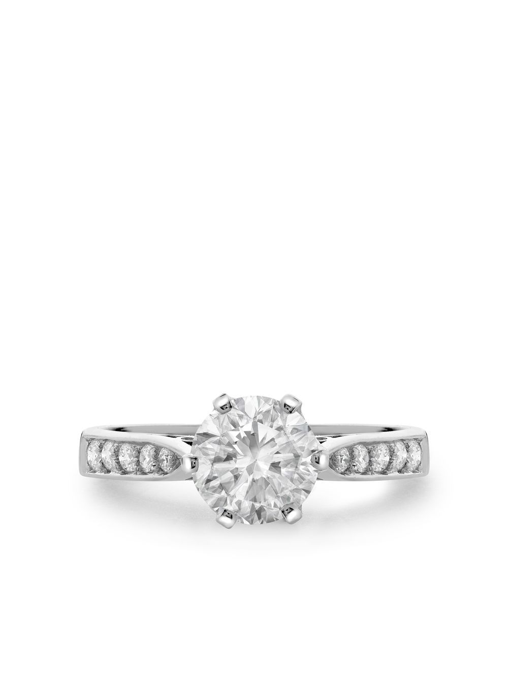 Pragnell Vintage Remounted Solitaire 铂金钻石戒指 - 银色