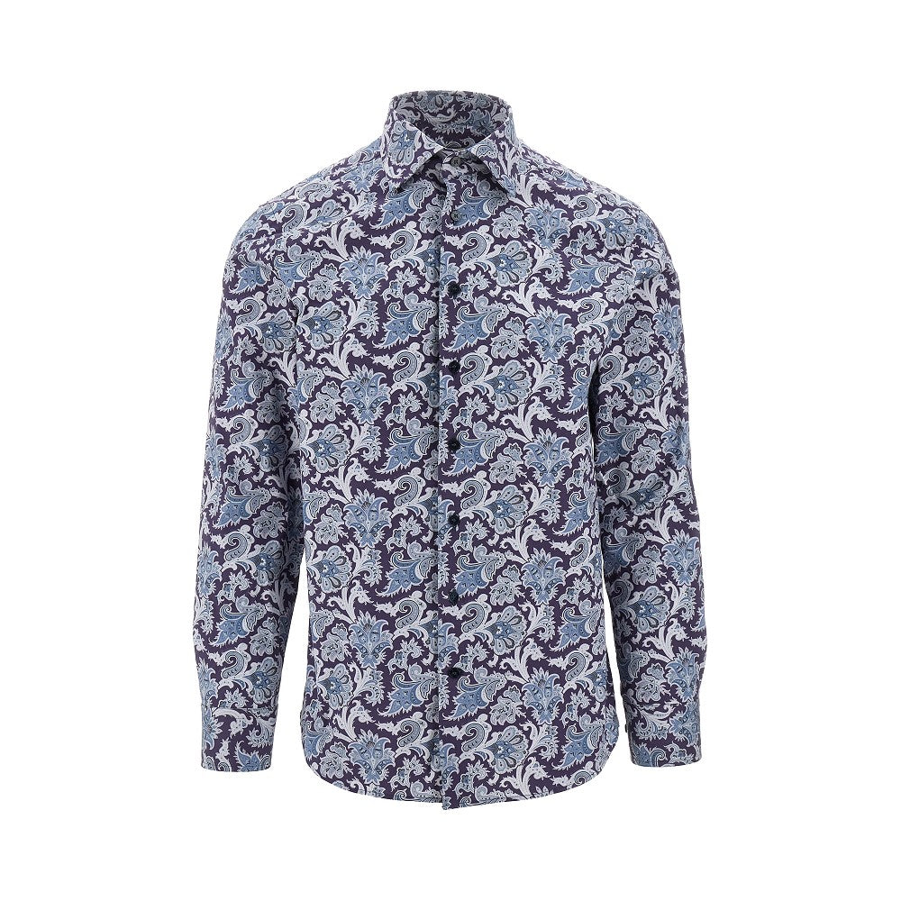 ETRO Paisley stretch cotton shirt Man 39