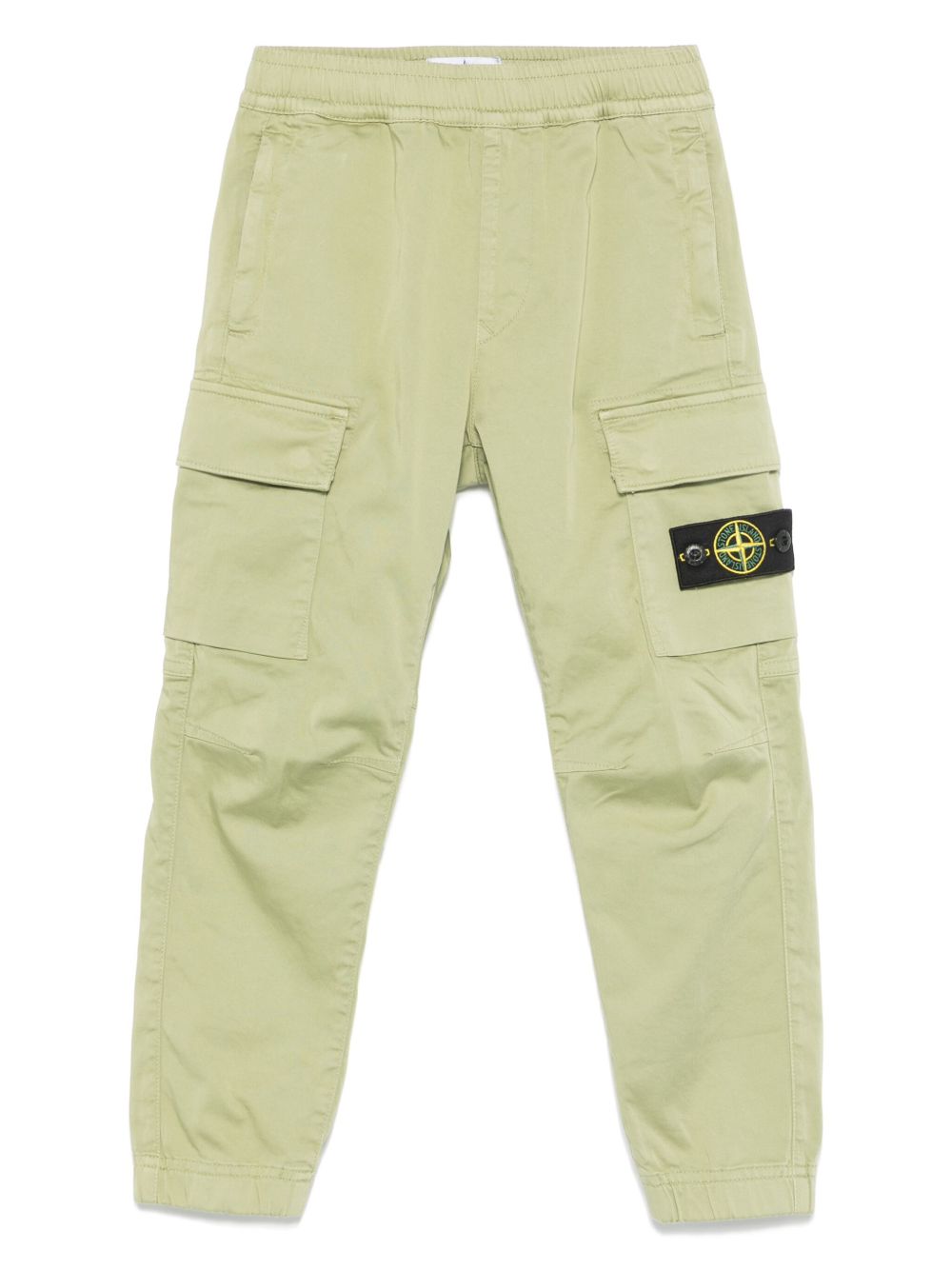 Stone Island Junior Compass 徽章工装裤 - 绿色