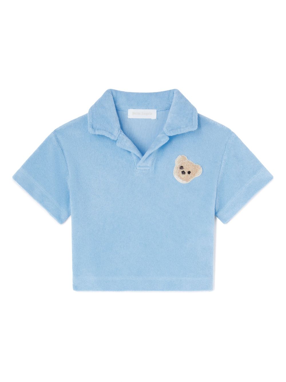 Palm Angels Kids 小熊贴花polo衫 - 蓝色