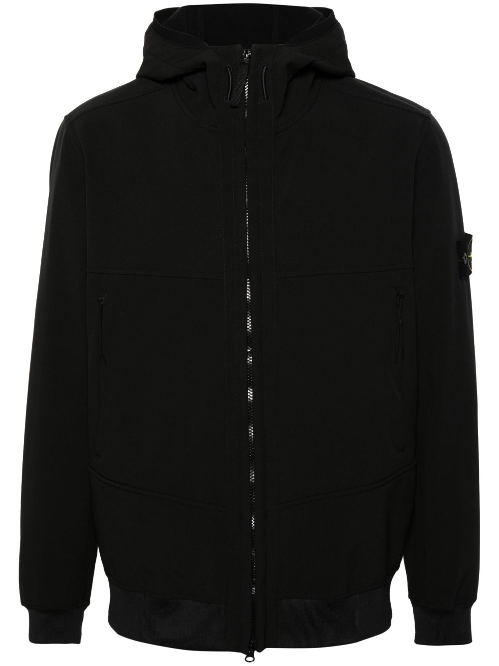Stone Island Compass logo拉链夹克 - 黑色