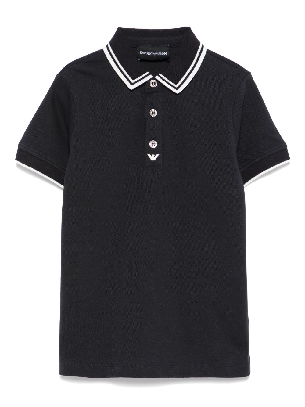 Emporio Armani Kids 棉polo衫 - 蓝色