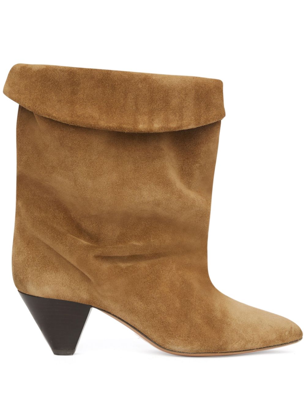 ISABEL MARANT Ryska 低跟绒面皮靴（4厘米） - 褐色