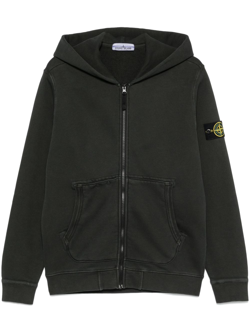 Stone Island 罗盘徽章连帽衫 - 灰色