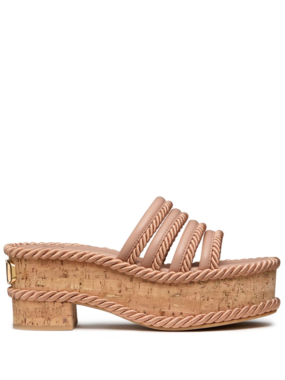 Valentino Garavani VLogo Summerblocks 坡跟凉鞋 - 粉色
