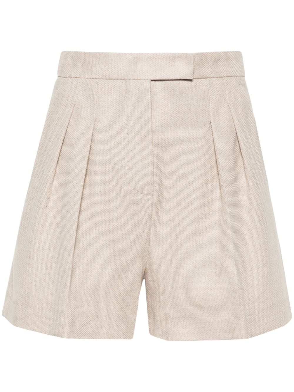 Max Mara Jessica 褶饰短裤 - 中性色